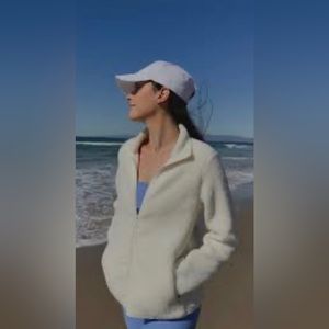 All access cream Sherpa jacket